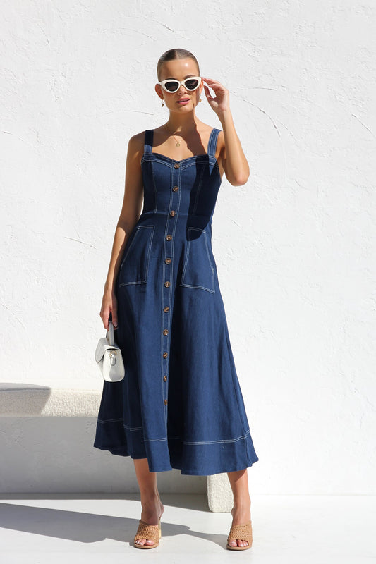 Danielle Dress Indigo Denim
