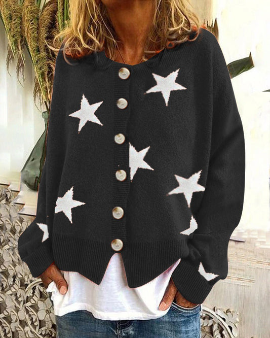 Star Sweater Cardigan