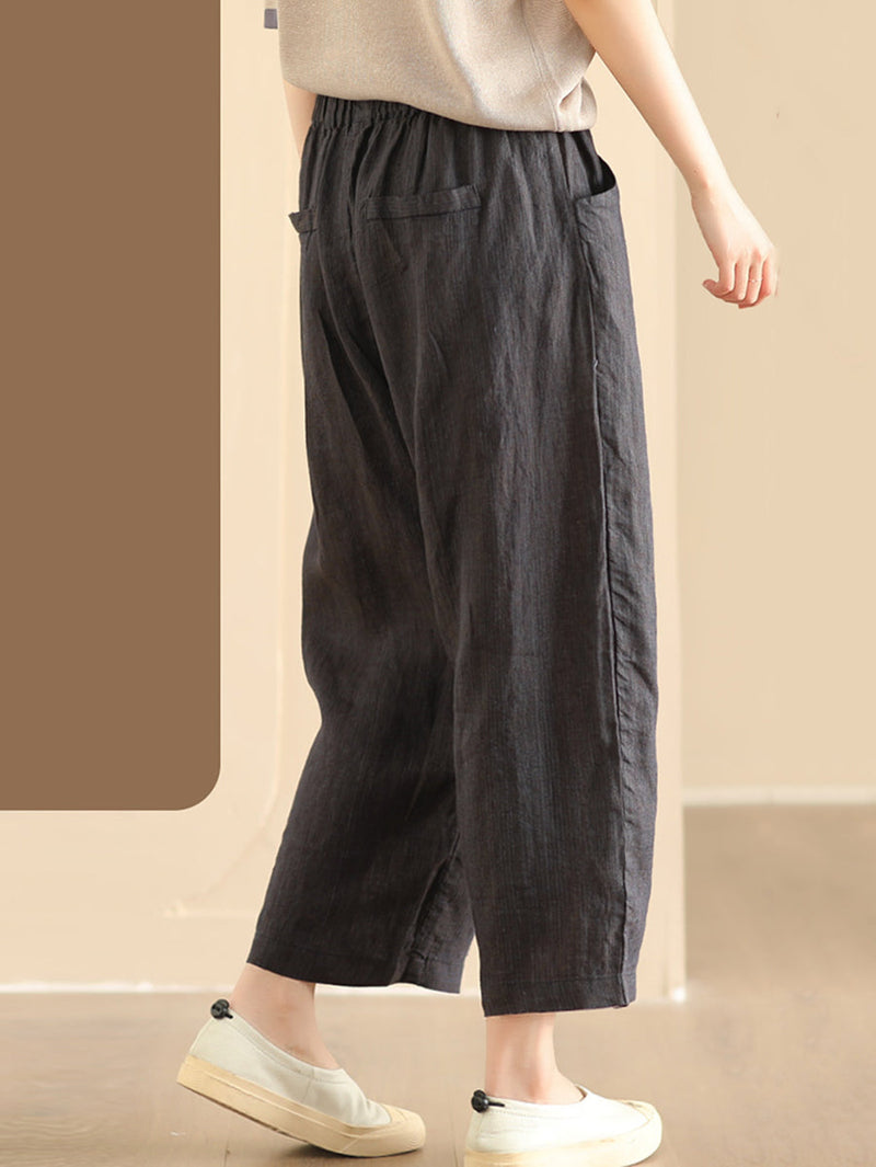 Summer Linen Wide-leg Pants Aa1017
