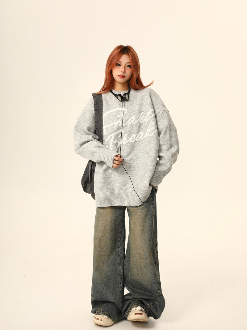 Smart Break Oversized Sweater Jacket