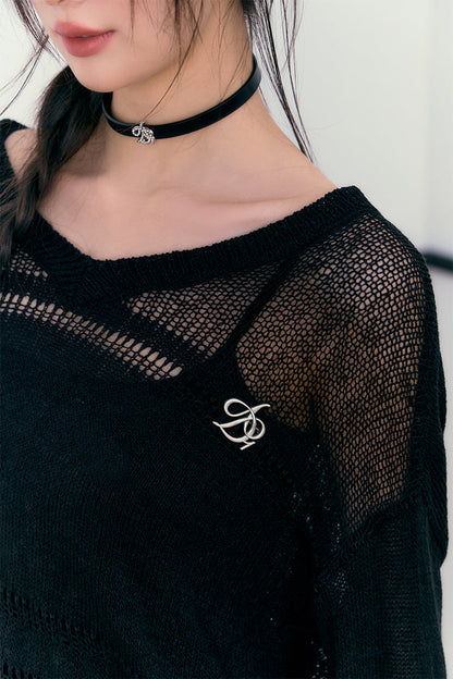 Airy Breeze V-neck Sweater