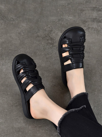 Sandals Summer Genuine Leather