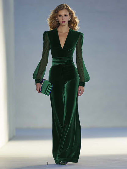 Sophie | Velvet Jumpsuit