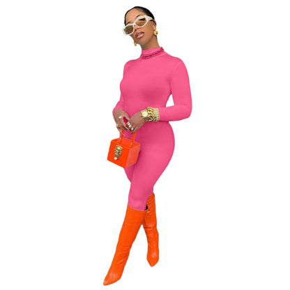Autumn Winter Color Jumpsuit