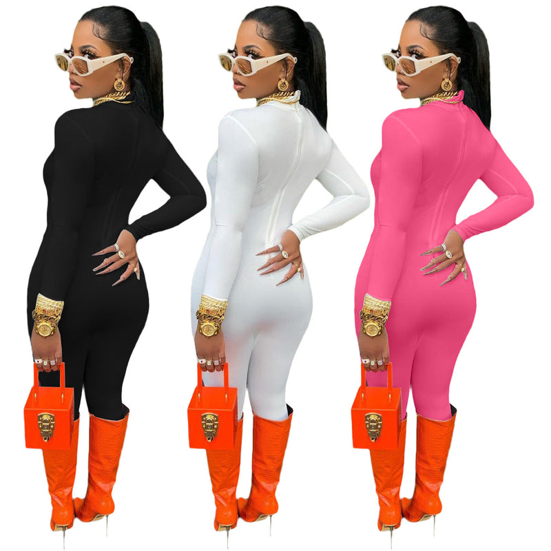 Autumn Winter Color Jumpsuit