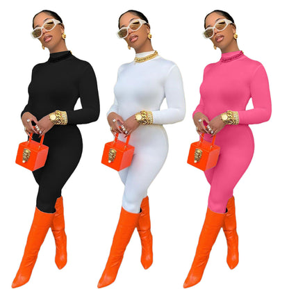Autumn Winter Color Jumpsuit
