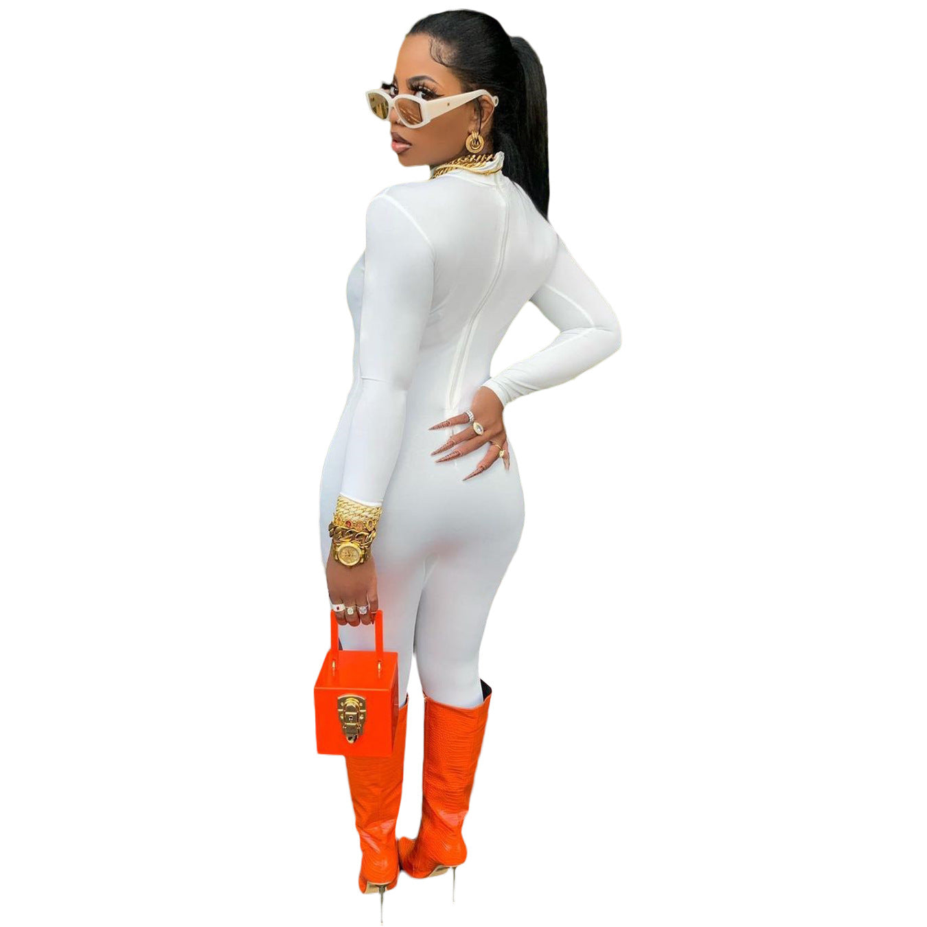 Autumn Winter Color Jumpsuit