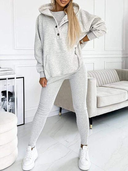(s-5xl) and Comfortable Sweatshirt Three-piece Suit