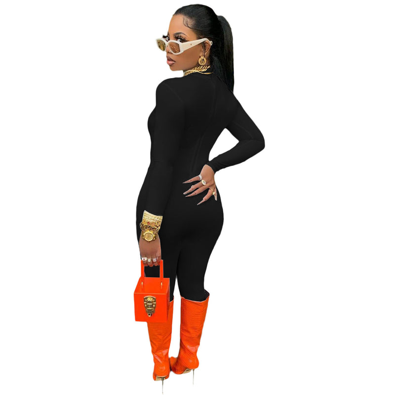 Autumn Winter Color Jumpsuit