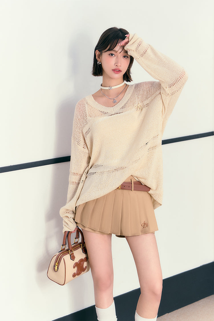 Airy Breeze V-neck Sweater