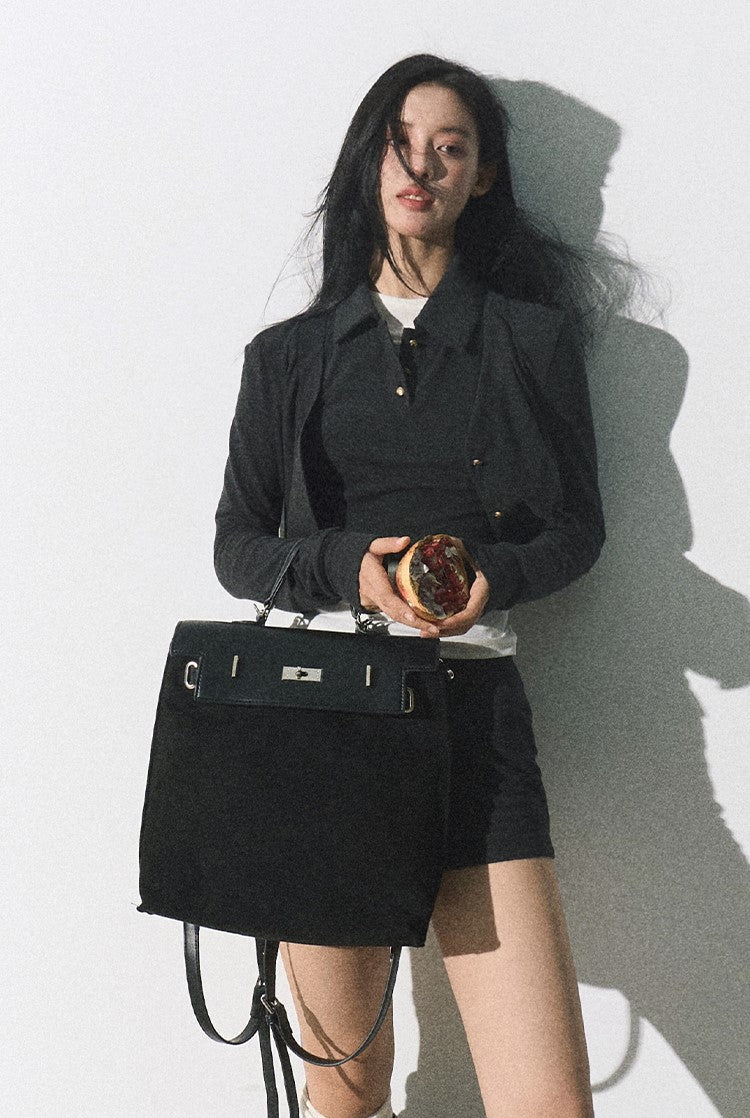 Minimalist Cropped Cardigan/vest/short