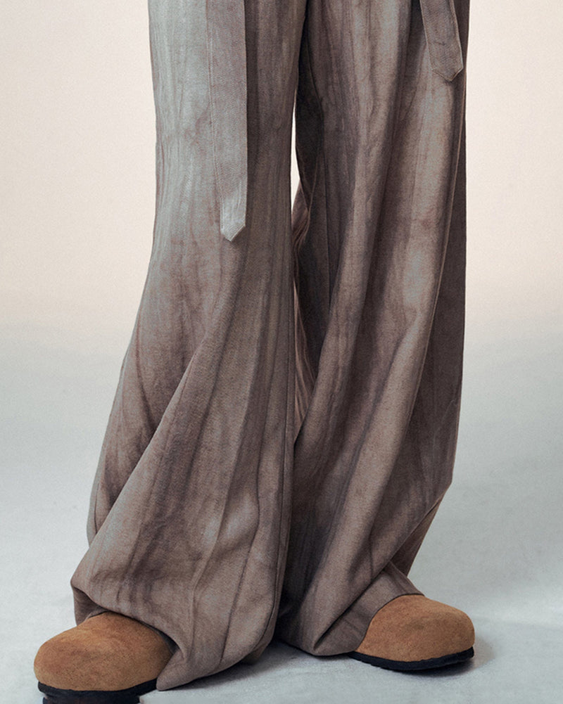 Wide-leg Linen Pants