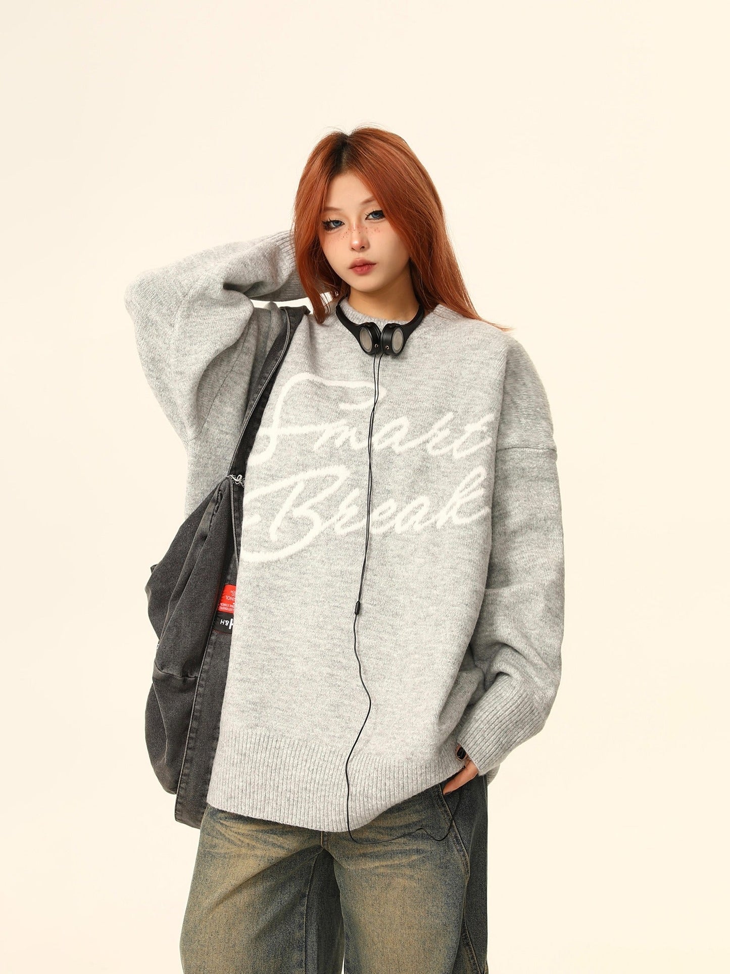 Smart Break Oversized Sweater Jacket