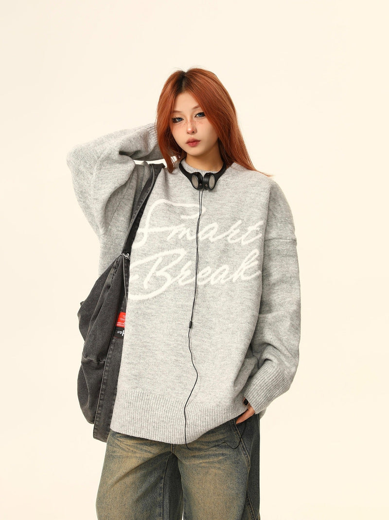 Smart Break Oversized Sweater Jacket