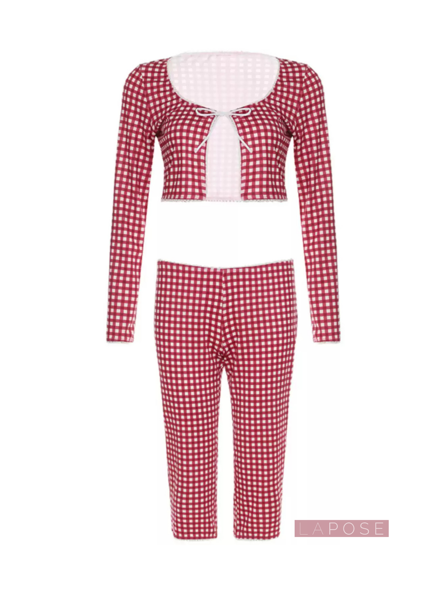 Nashla Gingham Pants Set