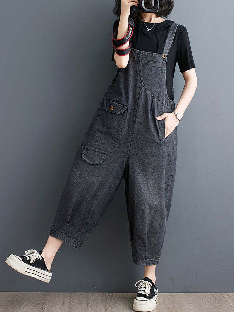 Summer Loose Denim Jumpsuits Xx1050