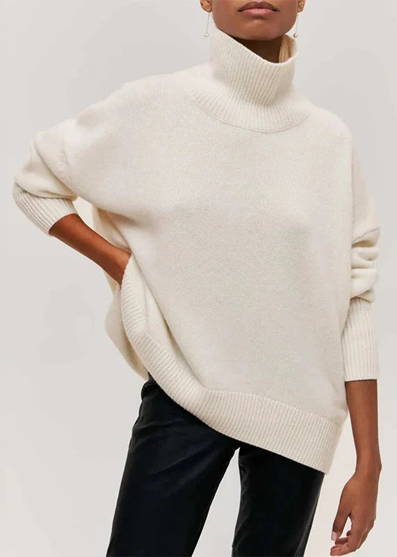Cozy Turtleneck Pullover - Color Sweater