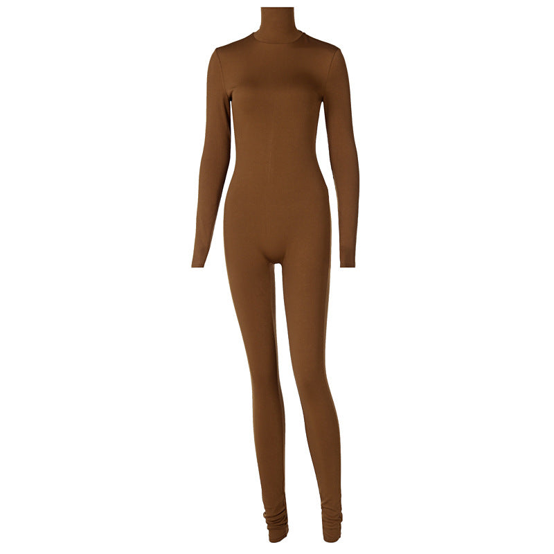 Clothing Autumn Winter Color Tight Sports Fitness Female Winter Jumpsuit