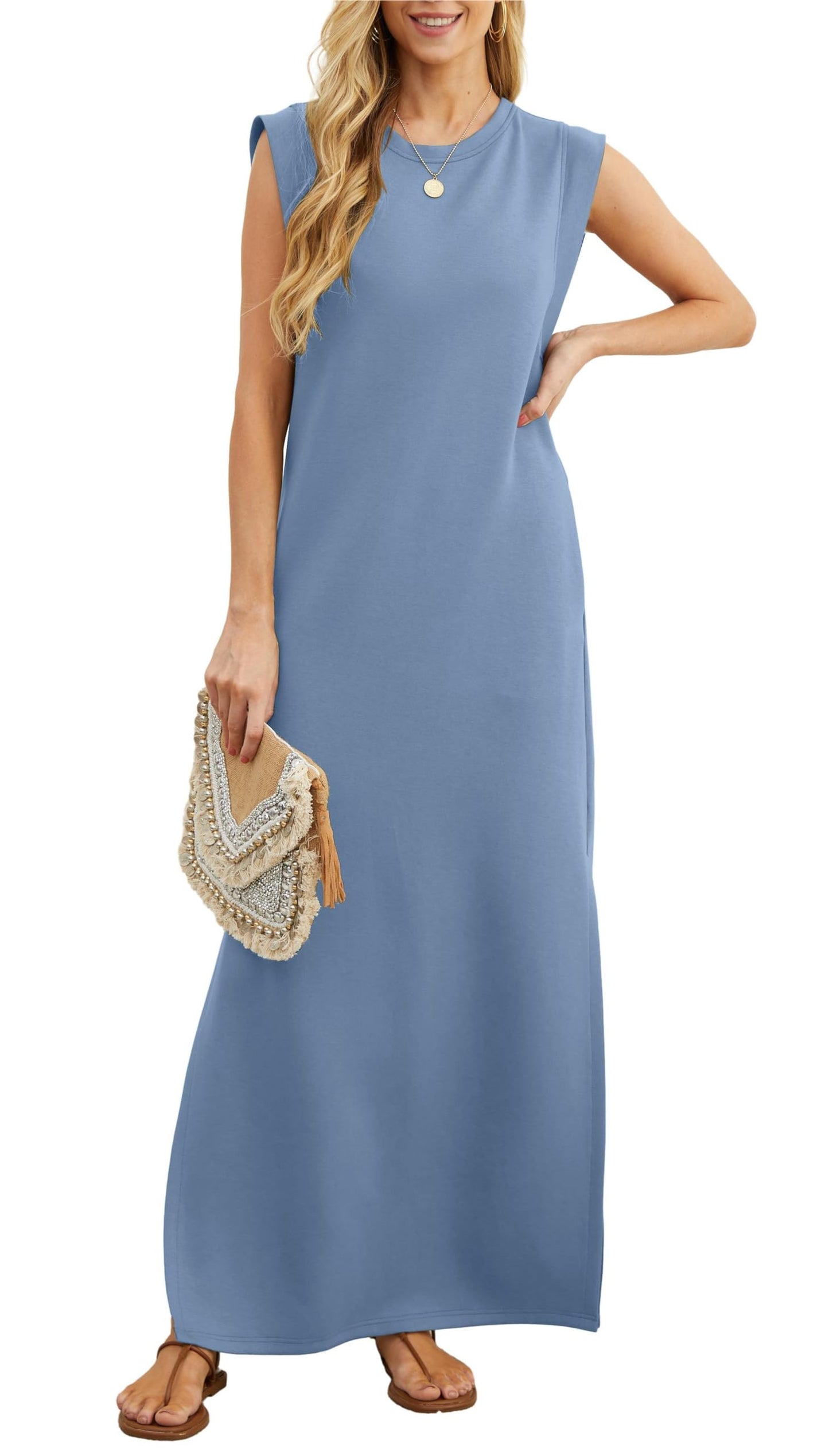 Finley - Relaxed Elegance Wrinkle-free Maxi Dress