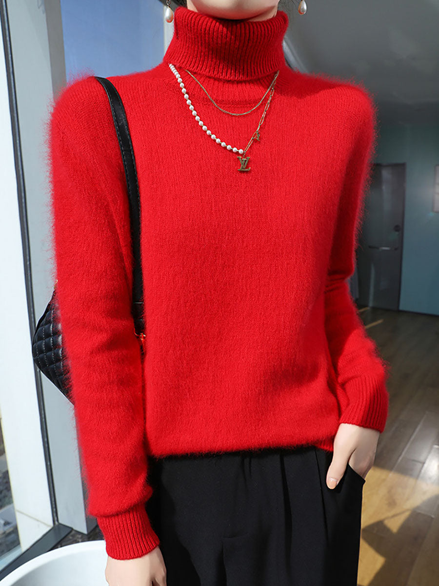 Autumn Turtleneck 100%wool Soft Sweater Ba1060