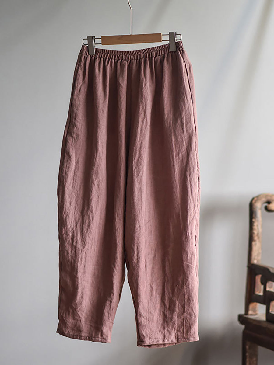 Spring Linen Harem Pants Fd040