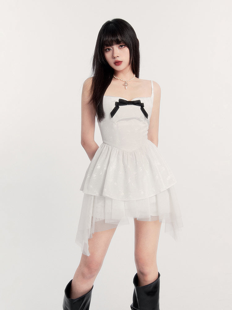 Gothic Lolita Dress With Layered Tulle Skirt