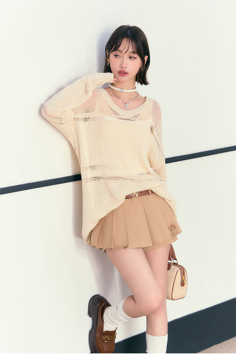 Airy Breeze V-neck Sweater