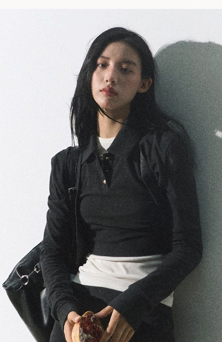 Minimalist Cropped Cardigan/vest/short