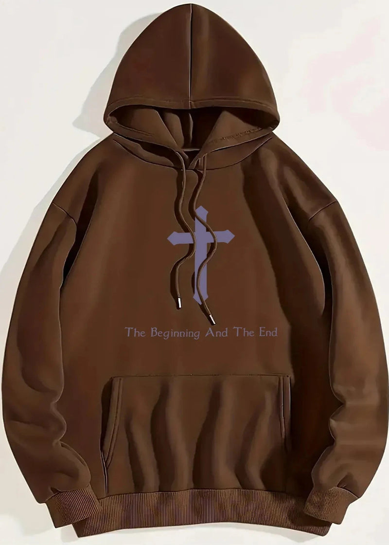 Faith-inspired Hooded Sweatshirt - 