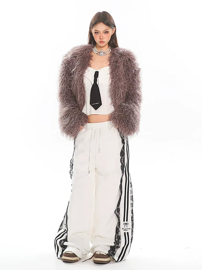 Shaggy Faux Fur Coat