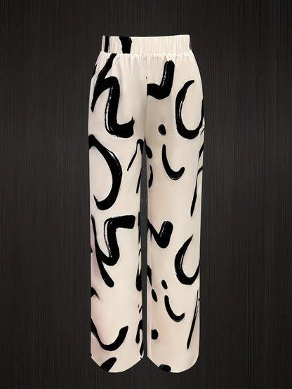 Long-sleeve Cardigan and Drawstring Trouser Set