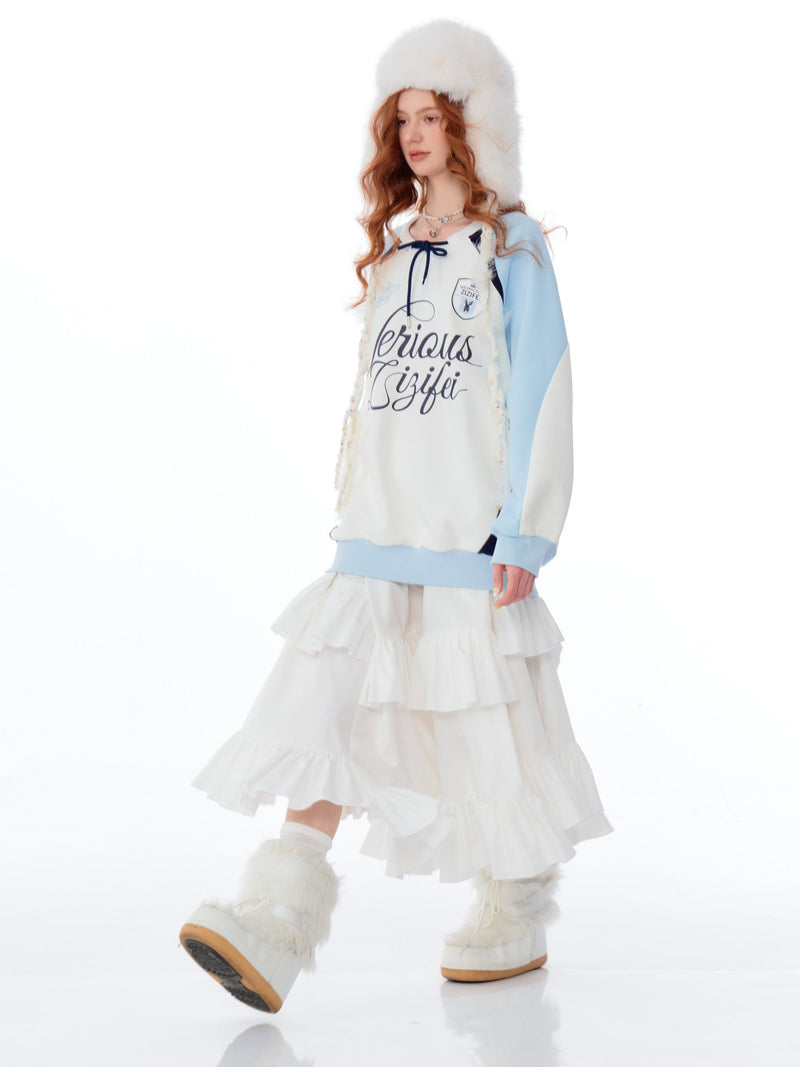 Varsity Letter Raglan Sweatshirt