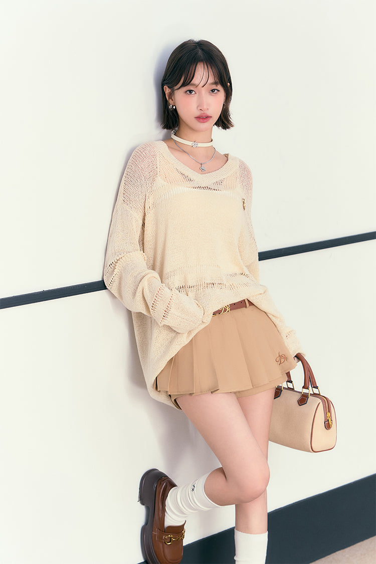 Airy Breeze V-neck Sweater
