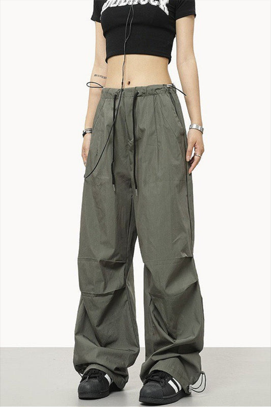 Athletic Drawstring Elastic Waist Pants
