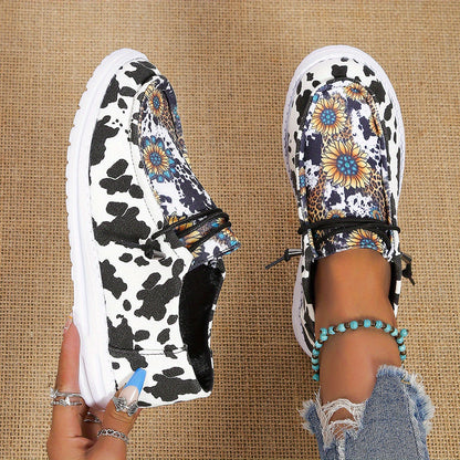Sunflower Print Canvas Shoes Re F4145
