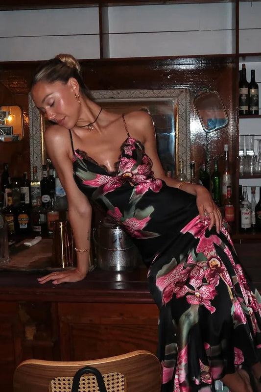 Summer V-neck Maxi Dress