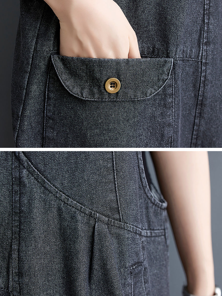 Summer Loose Denim Jumpsuits Xx1050
