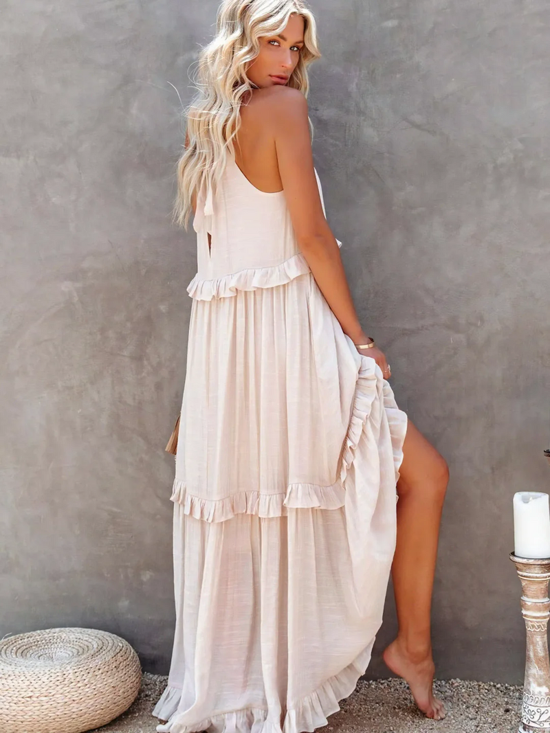 Megan | Ruffle Maxi Dress