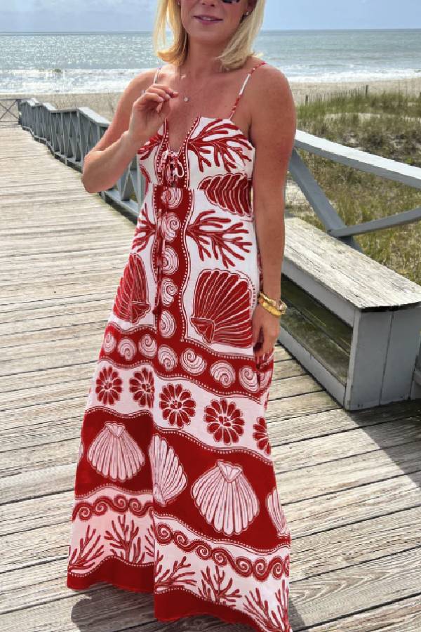 Shell White Long Dress