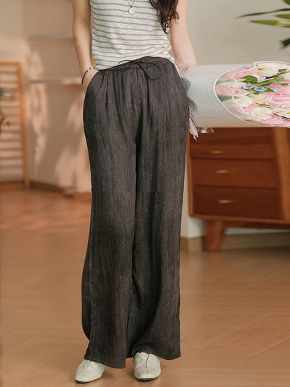 Summer Straight Linen Pants Op1055
