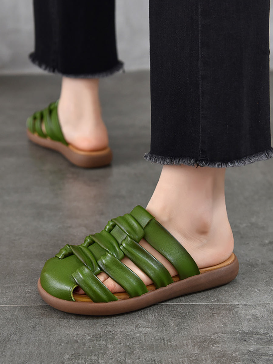 Sandals Summer Genuine Leather