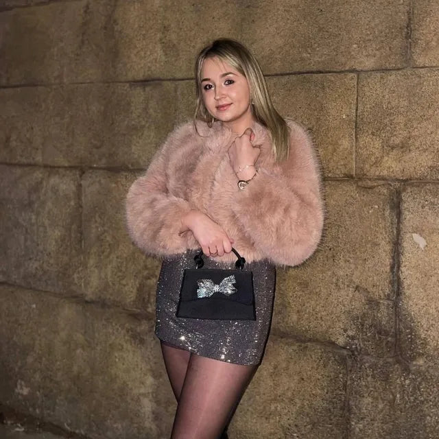 Winter Faux Fur Coat Spring New Long Sleeve Cardigan Female Street Warm Jacket Clothing