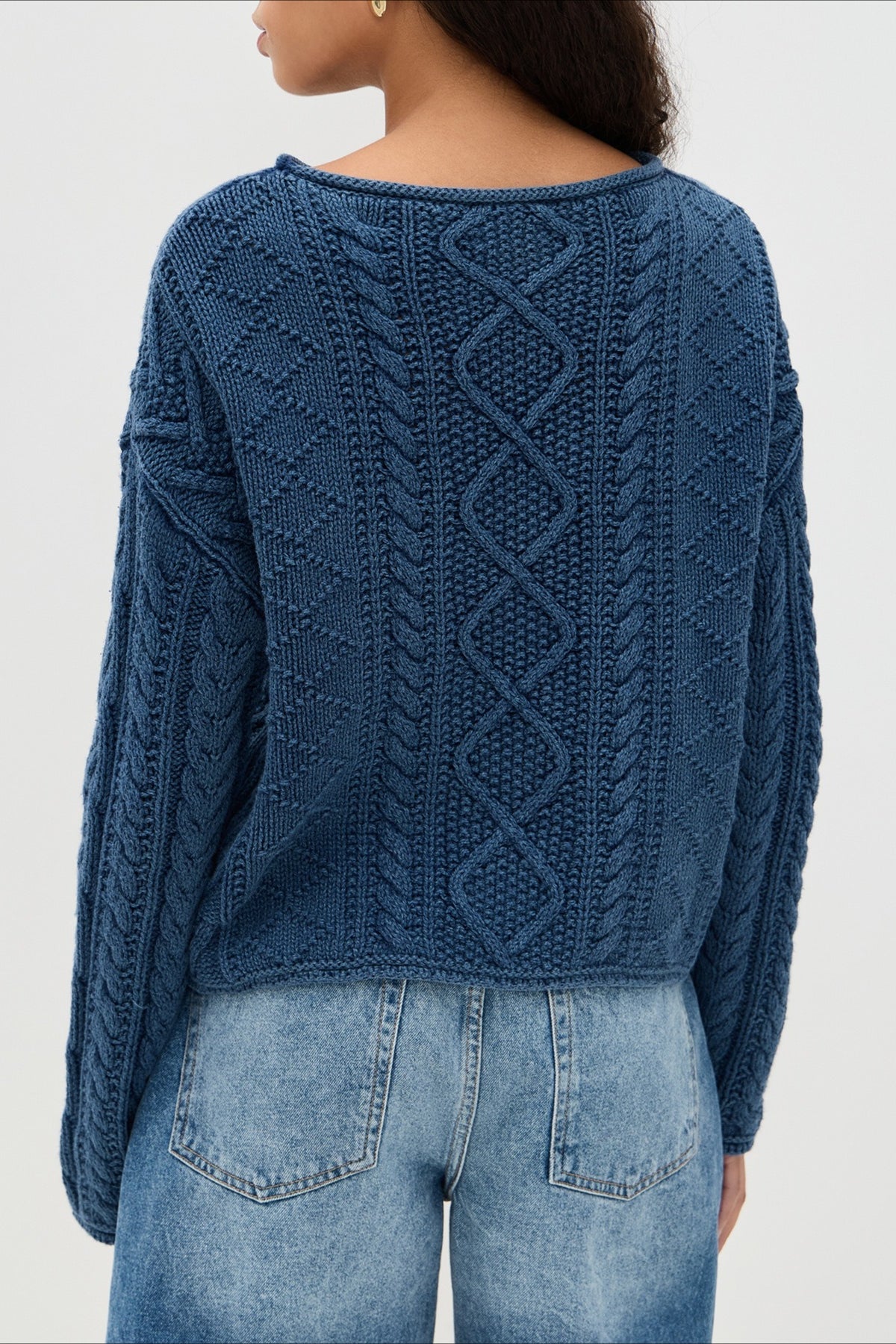 Loose Knit Flag Blouse
