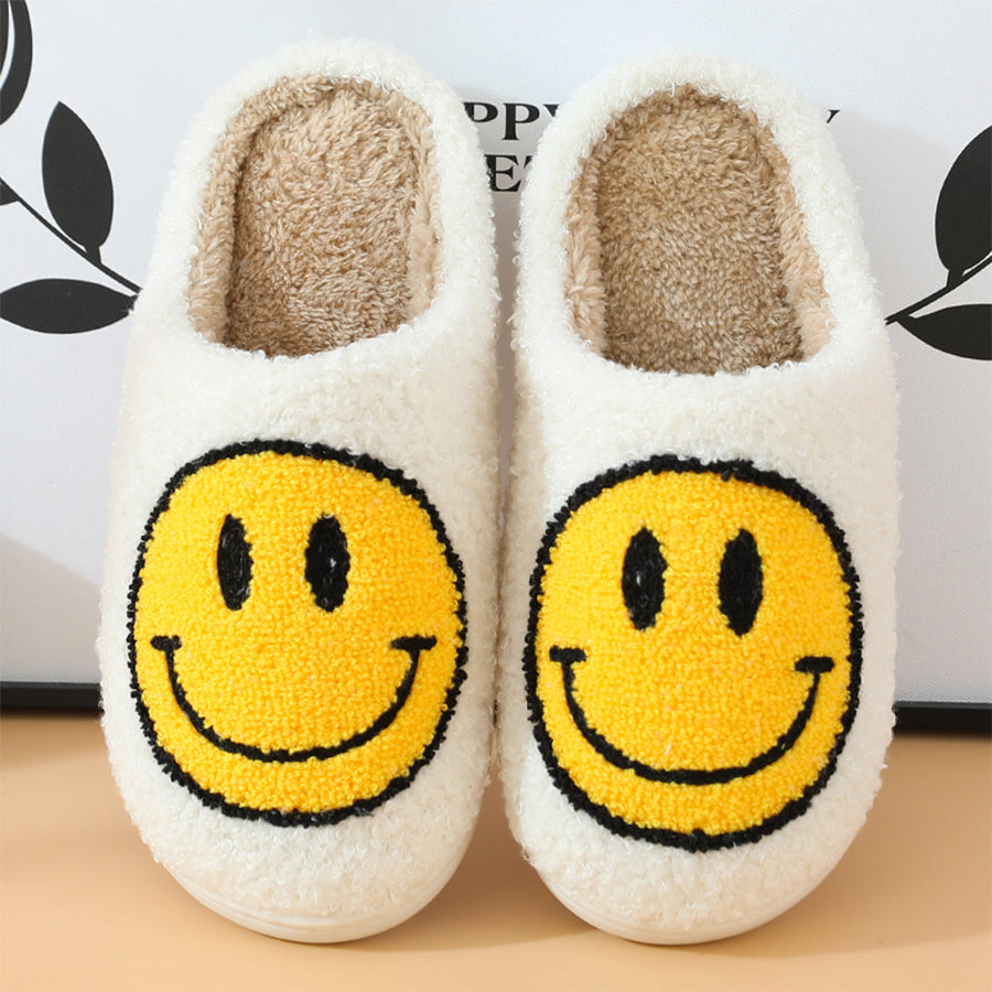 Smiley Plush Slippers