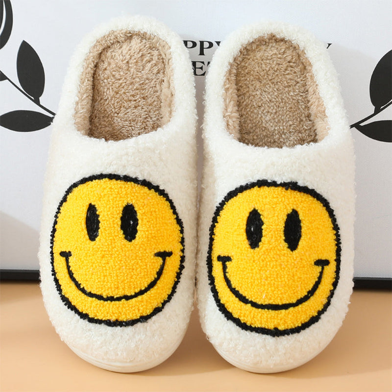 Smiley Plush Slippers