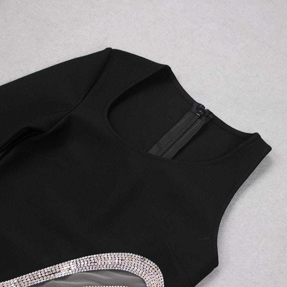 Wave One-shoulder Mini Dress