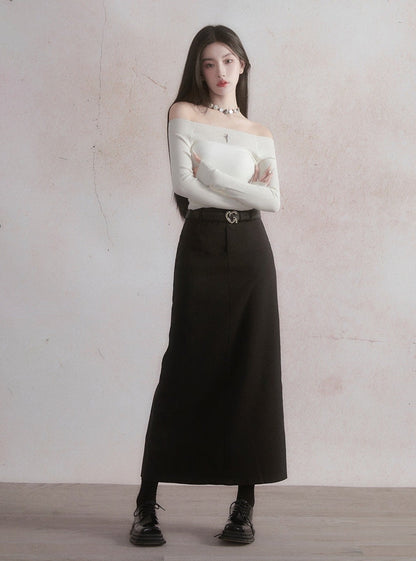Classic A-line Maxi Skirt