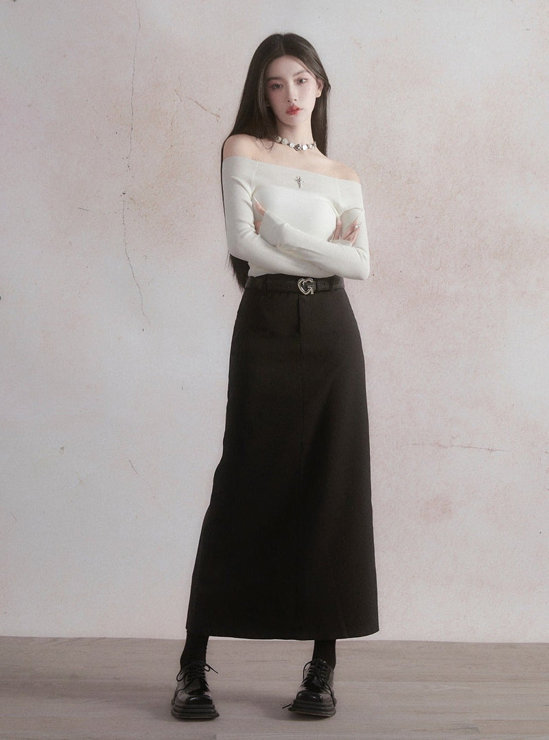 Classic A-line Maxi Skirt