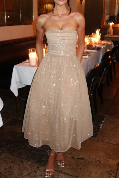 Off-shoulder Backless Bow Maxi Dress