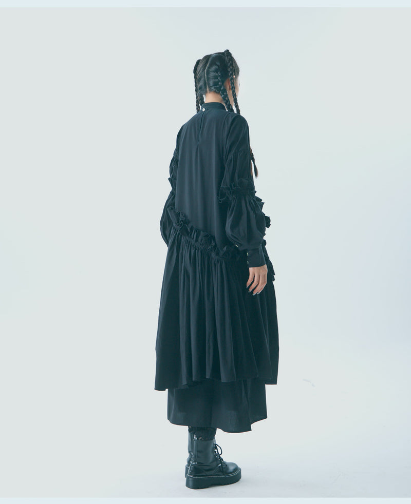 Cotton Ruffle Maxi Dress